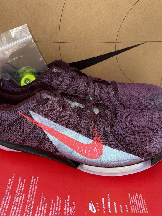 NEW Nike Victory 2 Faith Kipyegon Purple Spikes Track IB4202-600 Men Size 9